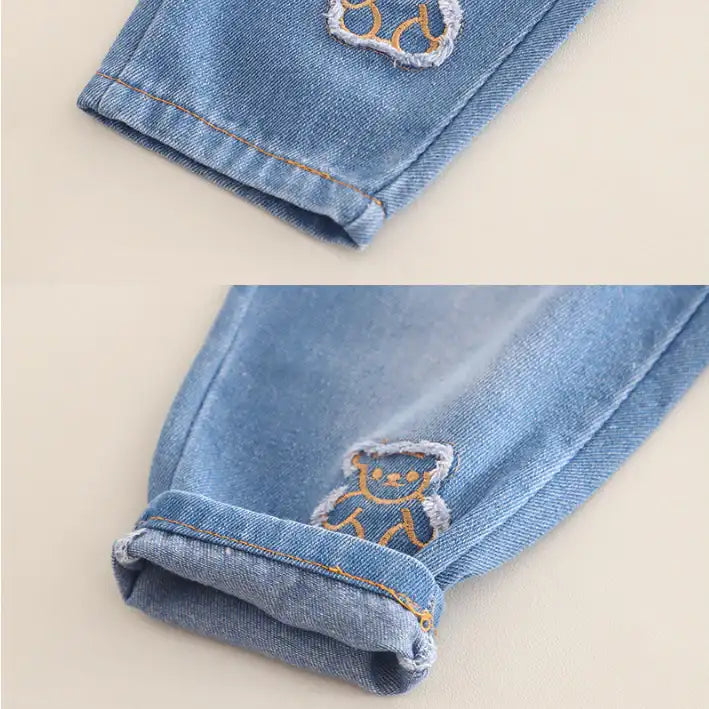 Kids Sweatshirt & Jeans Set – Black, Beige or Grey (1-5 Years)