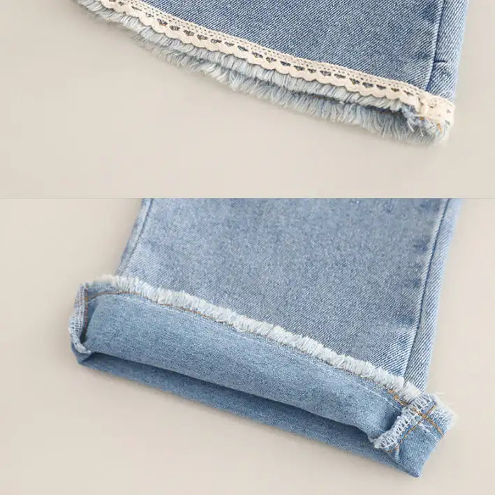 3-Piece Kids Outfit with Knit Top & Jeans β Yellow or Red (1-5 Years)