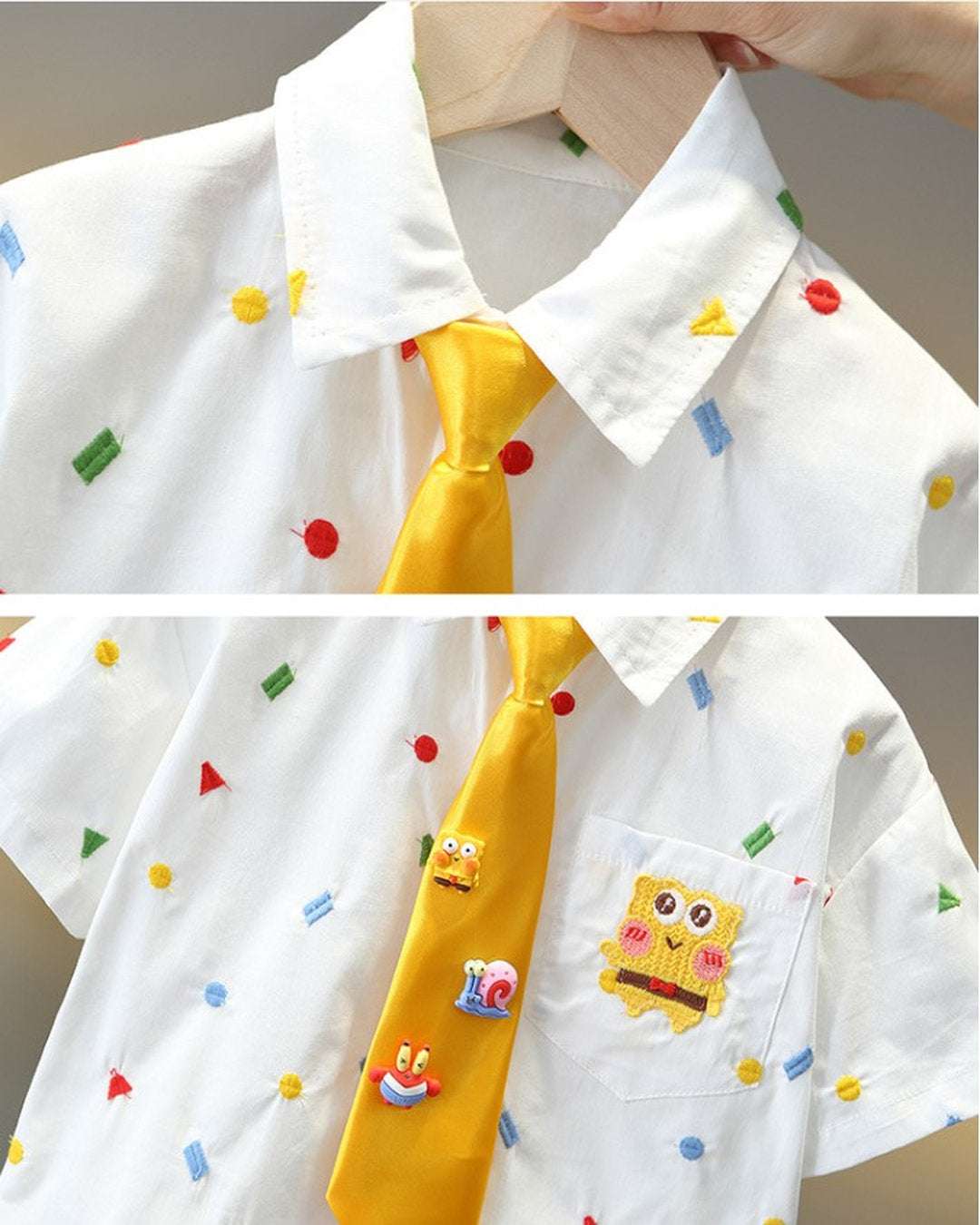 Smart Cartoon Tie Set for Boys 1-6 Age