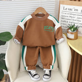Boys Brown & Green Tracksuit Set (1-5 Years)