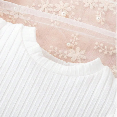 Classic Suspender Skirt Set with Pleats & Matching Beret (1-4 Years)