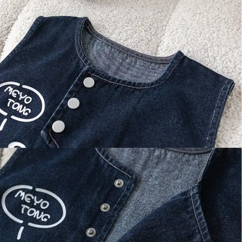 3-Piece Kids Duck Outfit – Blue or Dark Denim (1-5 Years)