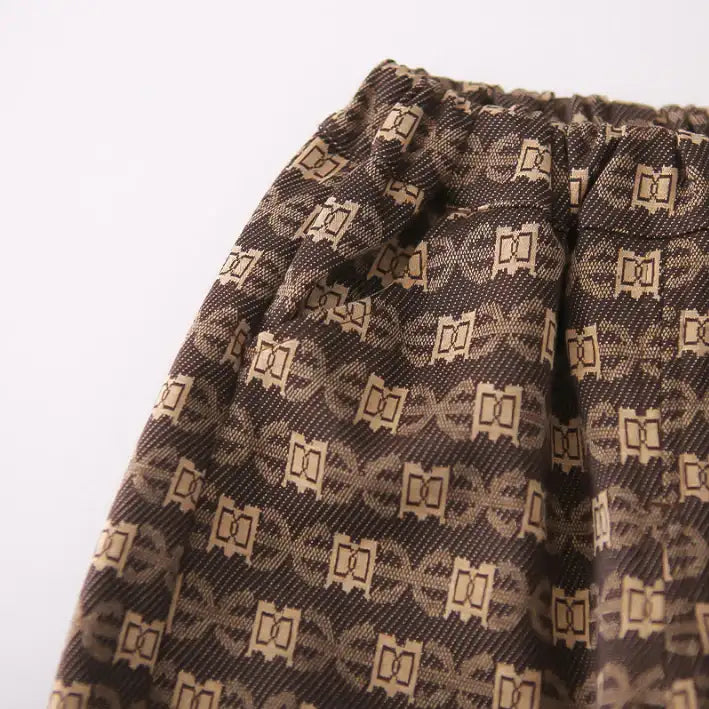 2-Piece Kids Formal Outfit – Shirt & Pants (Black or Beige, 1-5 Years)