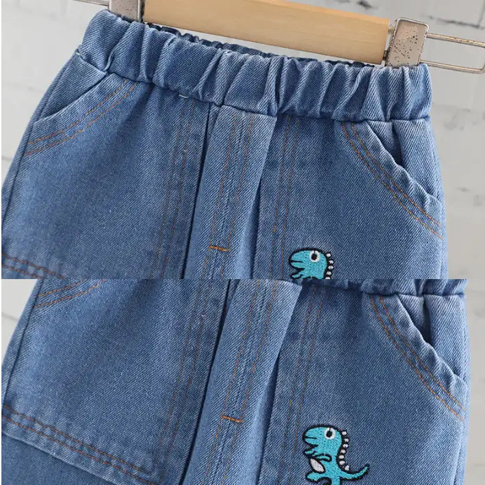 Toddler Rainbow Outfit with Dino Bag (1-5 Years)