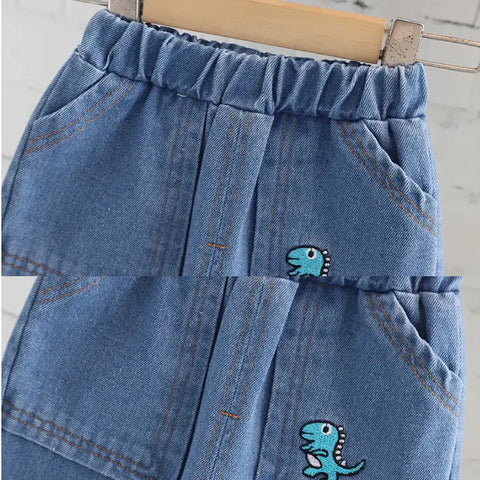 Toddler Rainbow Outfit with Dino Bag (1-5 Years)