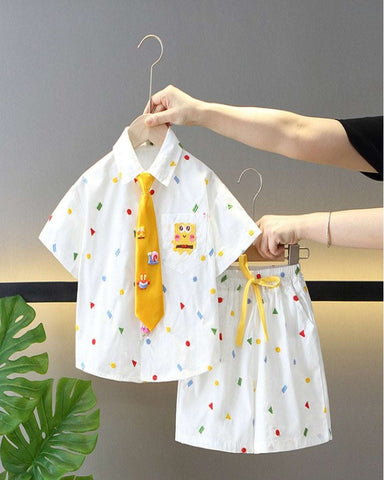 Smart Cartoon Tie Set for Boys 1-6 Age