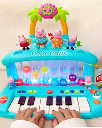 Hippo Musical Piano Toy with Light-Up Balls and Color Keys – For Toddlers