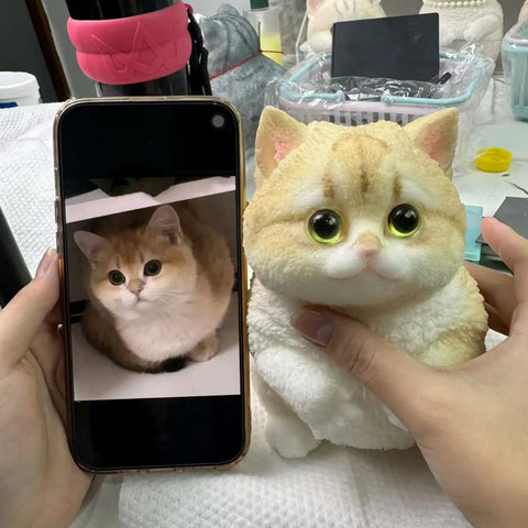 Deluxe Cat Design Kit – Paint, Decorate & Personalize Your Own Cat Figure