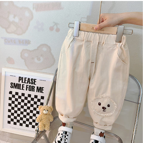 Toddler 3-Piece Animal Pocket Cardigan Set – Red, Brown, Pink (1-6 Years)