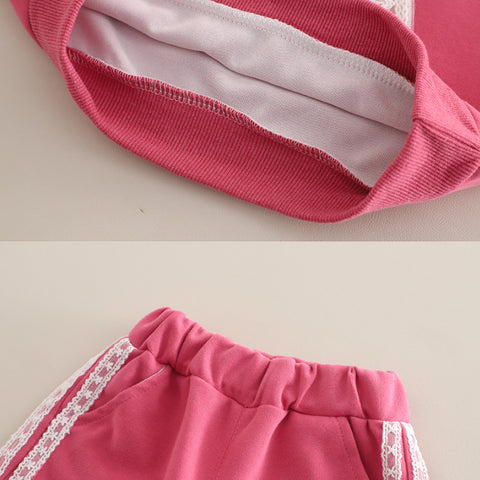 2-Piece Kids Bow Outfit – Black, Purple or Pink (1-5 Years)