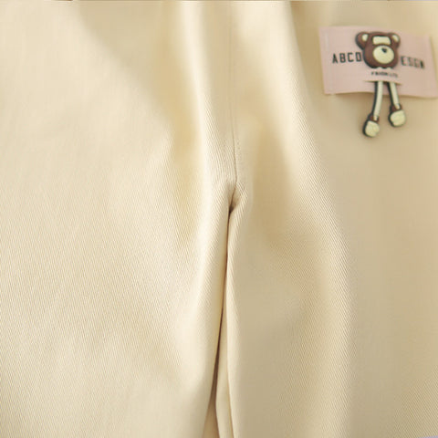 3-Piece Kids Bear Outfit – Beige (1-5 Years)