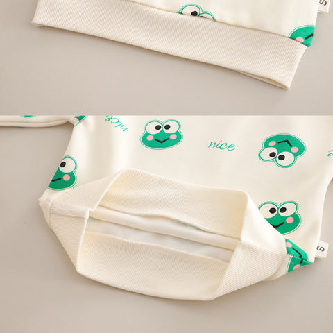 2-Piece Unisex Kids Frog Outfit – Green or Brown (1-5 Years)