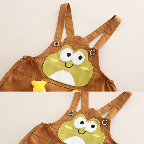 2-Piece Unisex Kids Frog Outfit – Green or Brown (1-5 Years)