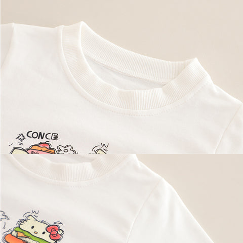 3-Piece Kids Cartoon Outfit – Pink (1-5 Years)