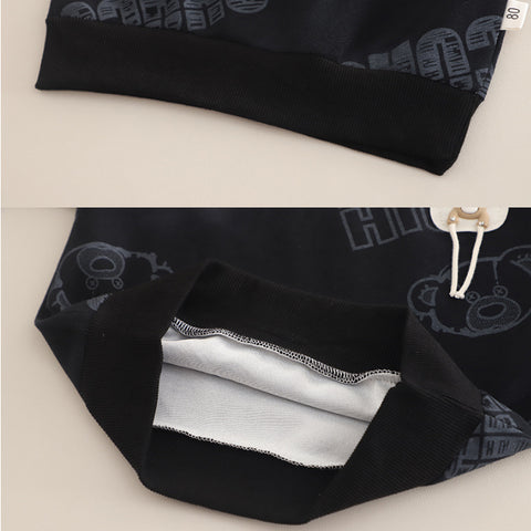 Kids Sweatshirt & Jeans Set – Black, Beige or Grey (1-5 Years)