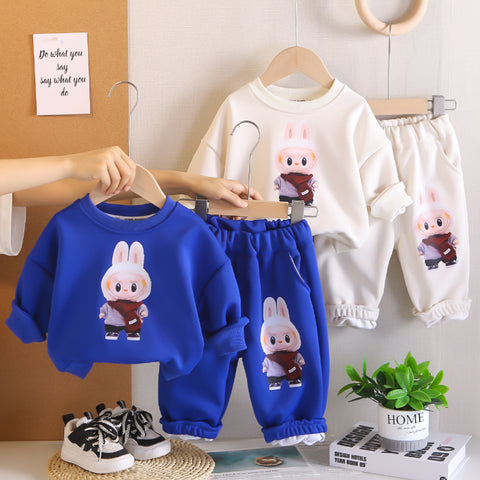 2-Piece Unisex Kids Bunny Outfit – Blue or White (1-5 Years)