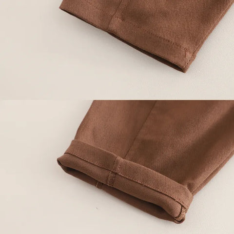 3-Piece Mushroom Vest Outfit – Brown or Green (1-5 Years)